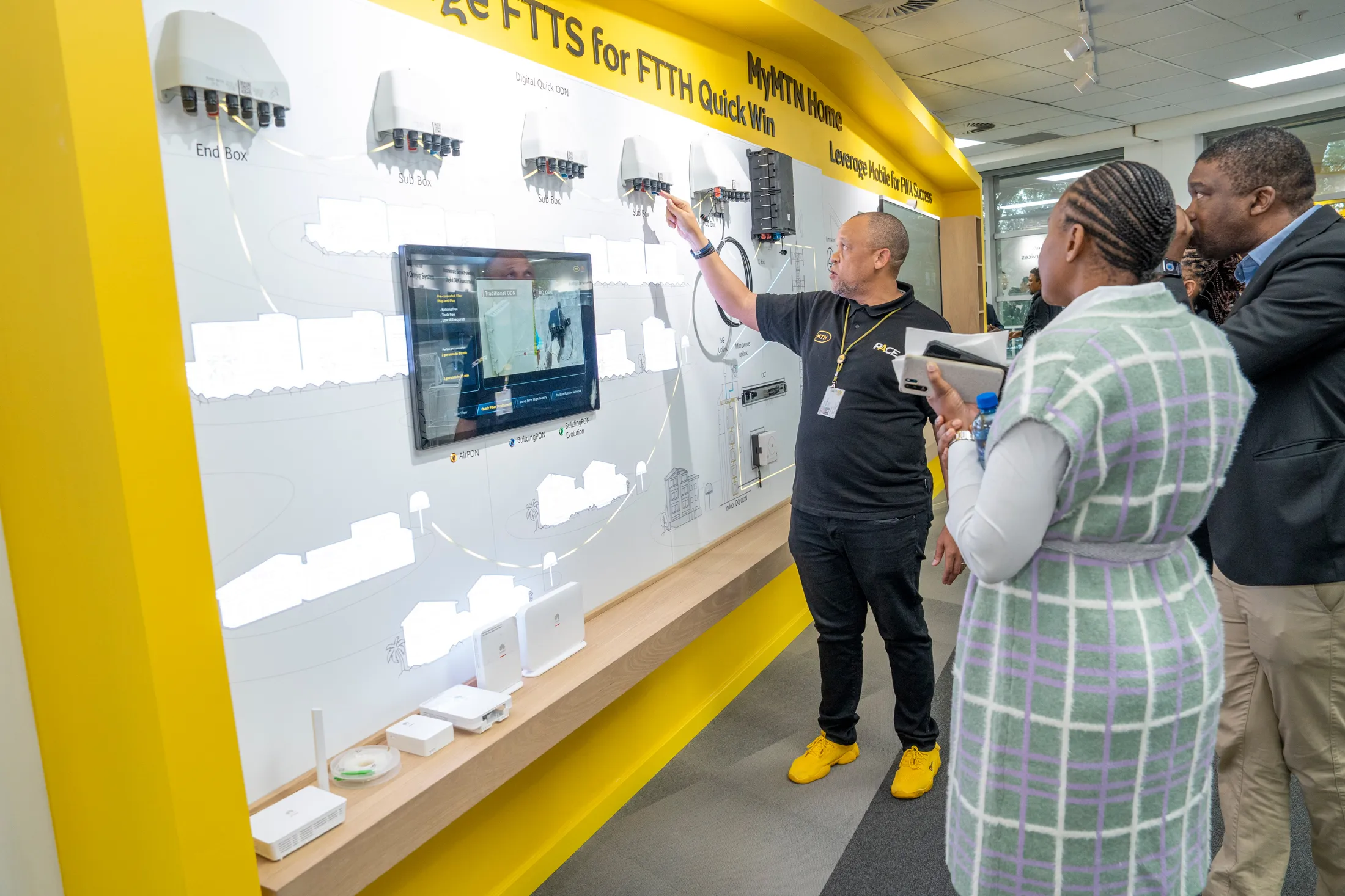 Guests during the research lab opening.