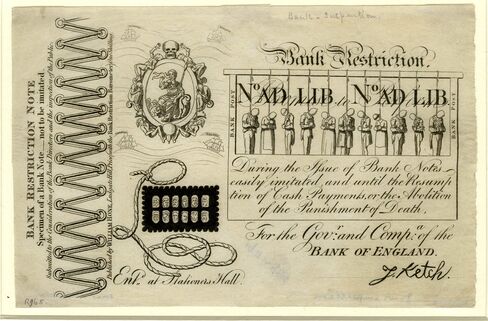 ‘Bank Restriction Note,’ 1819, by George Cruikshank