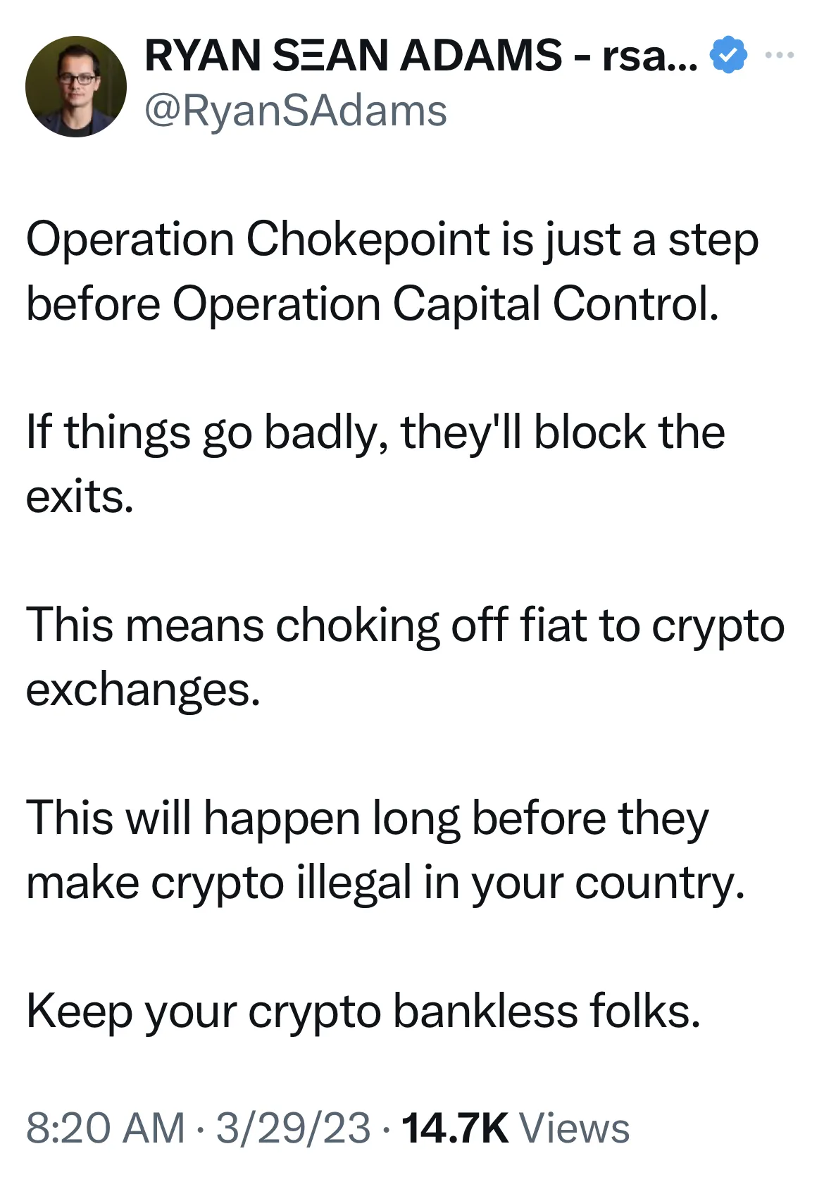 Crypto Claims Chokepoint 2.0 as Wall Street Banks Close Ranks - Bloomberg