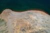 A dried lake bed in Folsom, California.