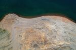 A dried lake bed in Folsom, California.