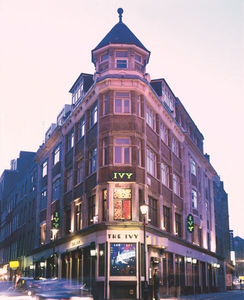 The Ivy occupies a corner site in the heart of London's theaterland.