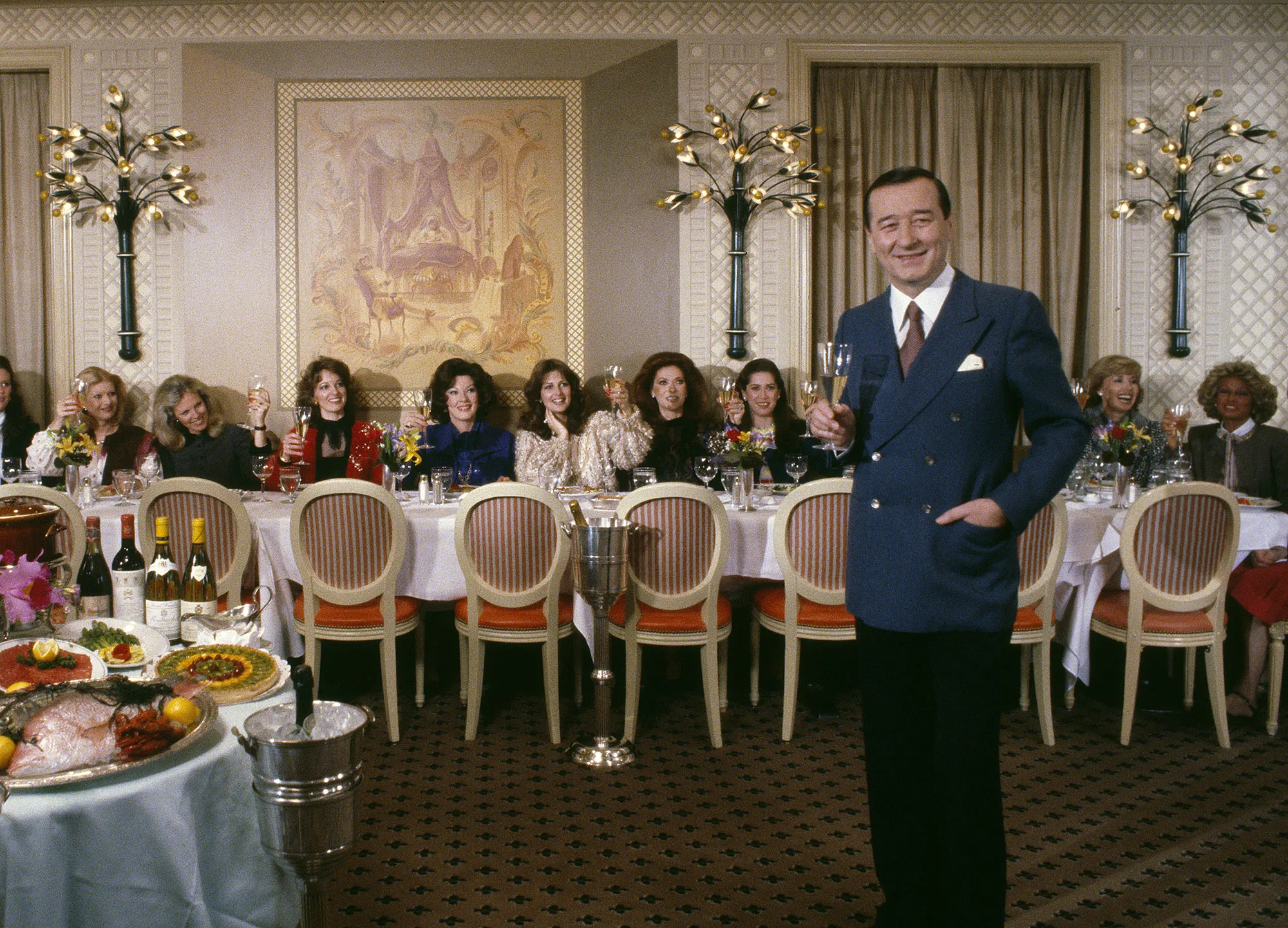Sirio Maccioni at Le Cirque in New York in 1981.