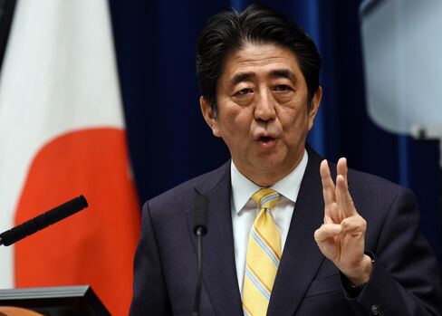 Japan's Prime Minister Shinzo Abe