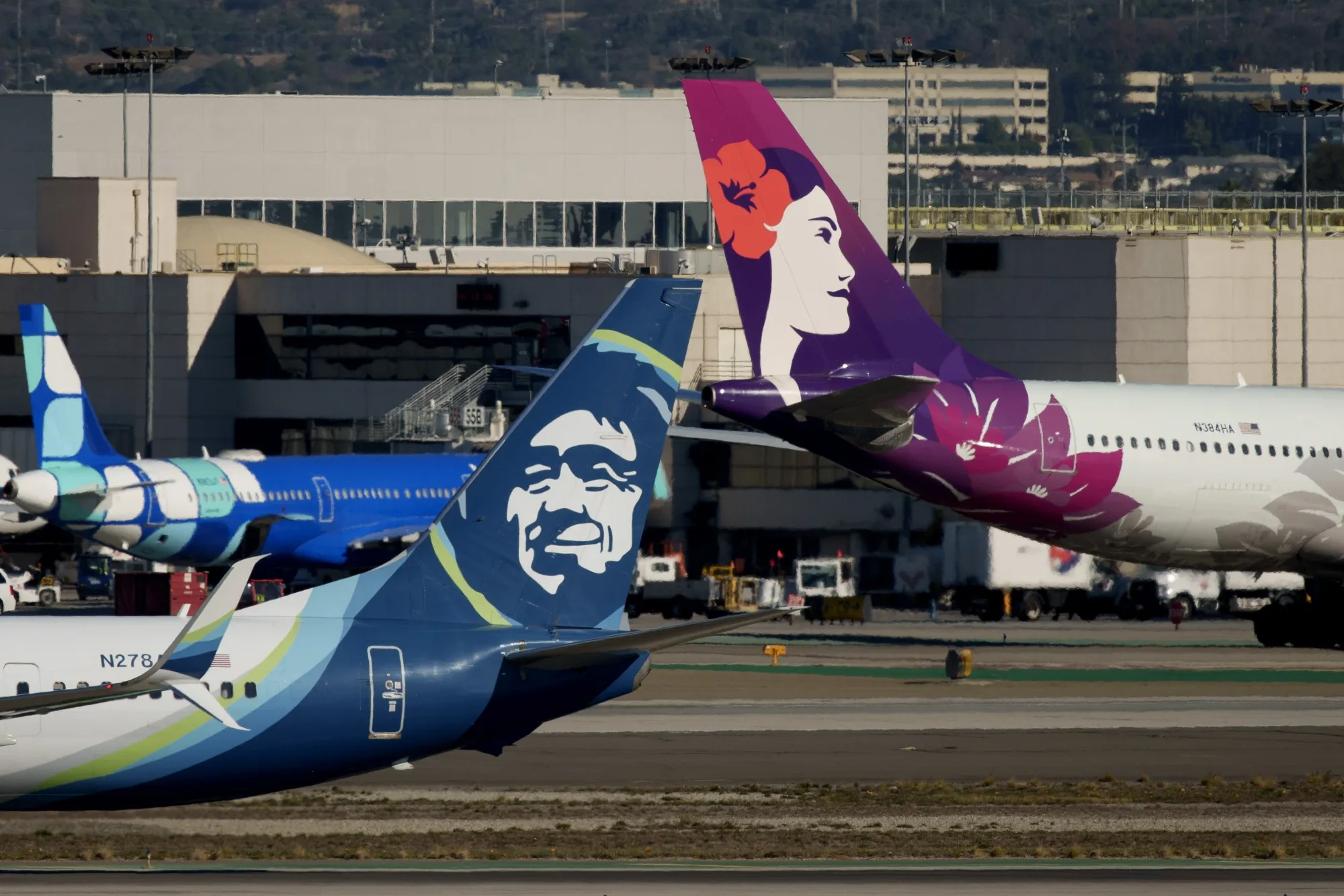 Hawaiian shares jumped 10% to close at $16.46 Thursday, narrowing the gap with Alaska’s $18-per-share takeover bid to less than $2.