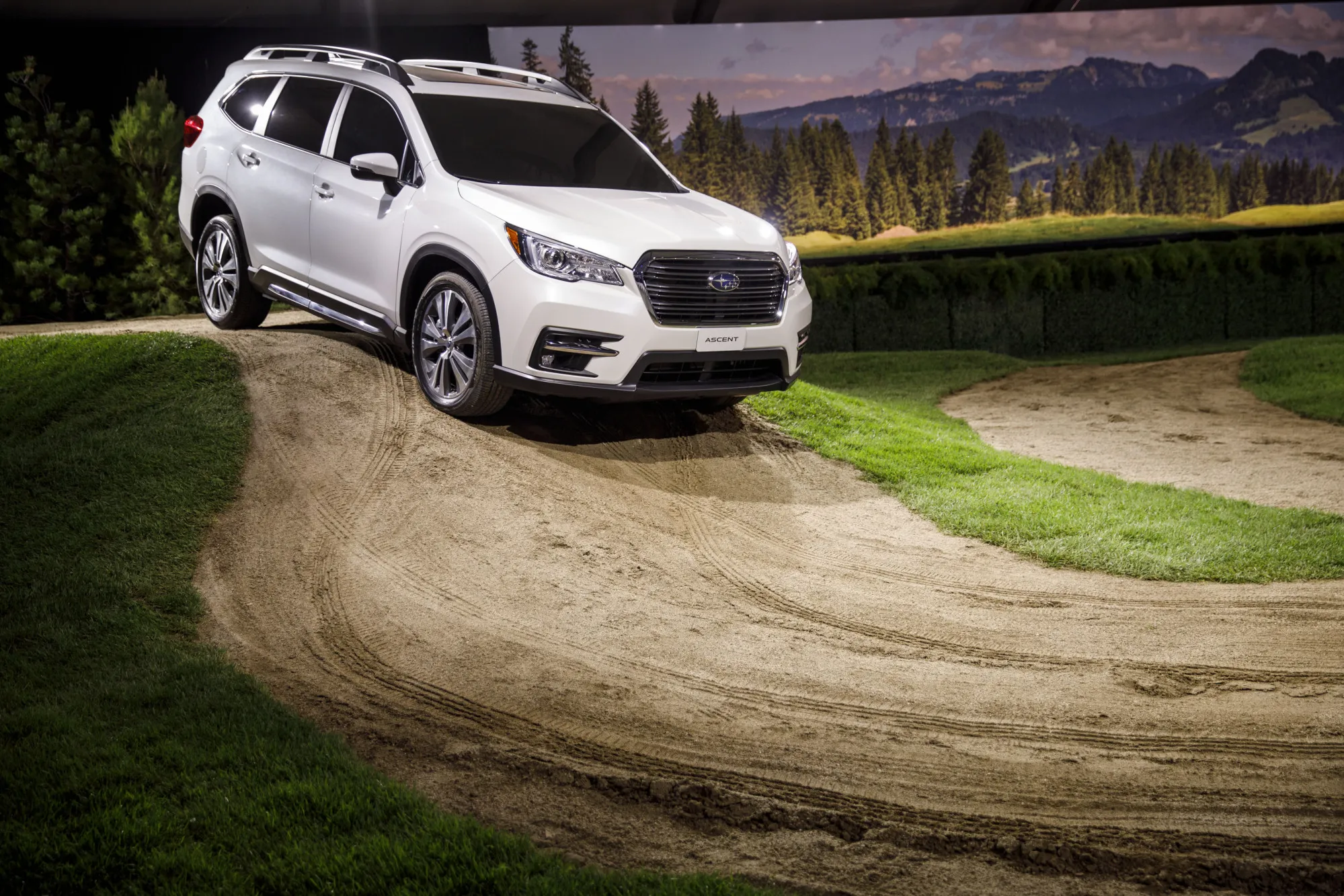 The Subaru Corp. Ascent sports utility vehicle (SUV) is displayed during a reveal event in Los Angeles.&nbsp;