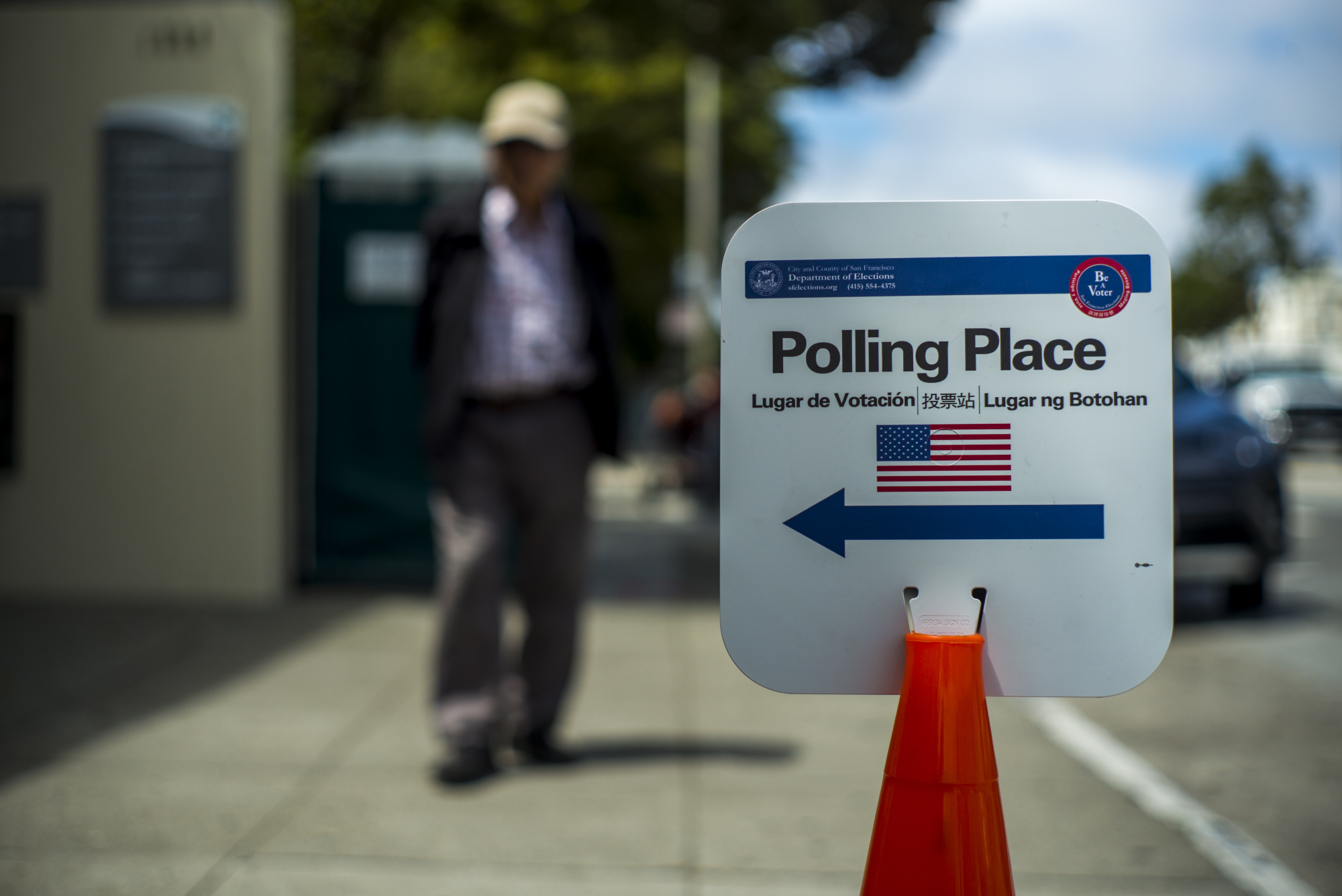 Voters Cast Their Ballots In The California Presidential Primary Election