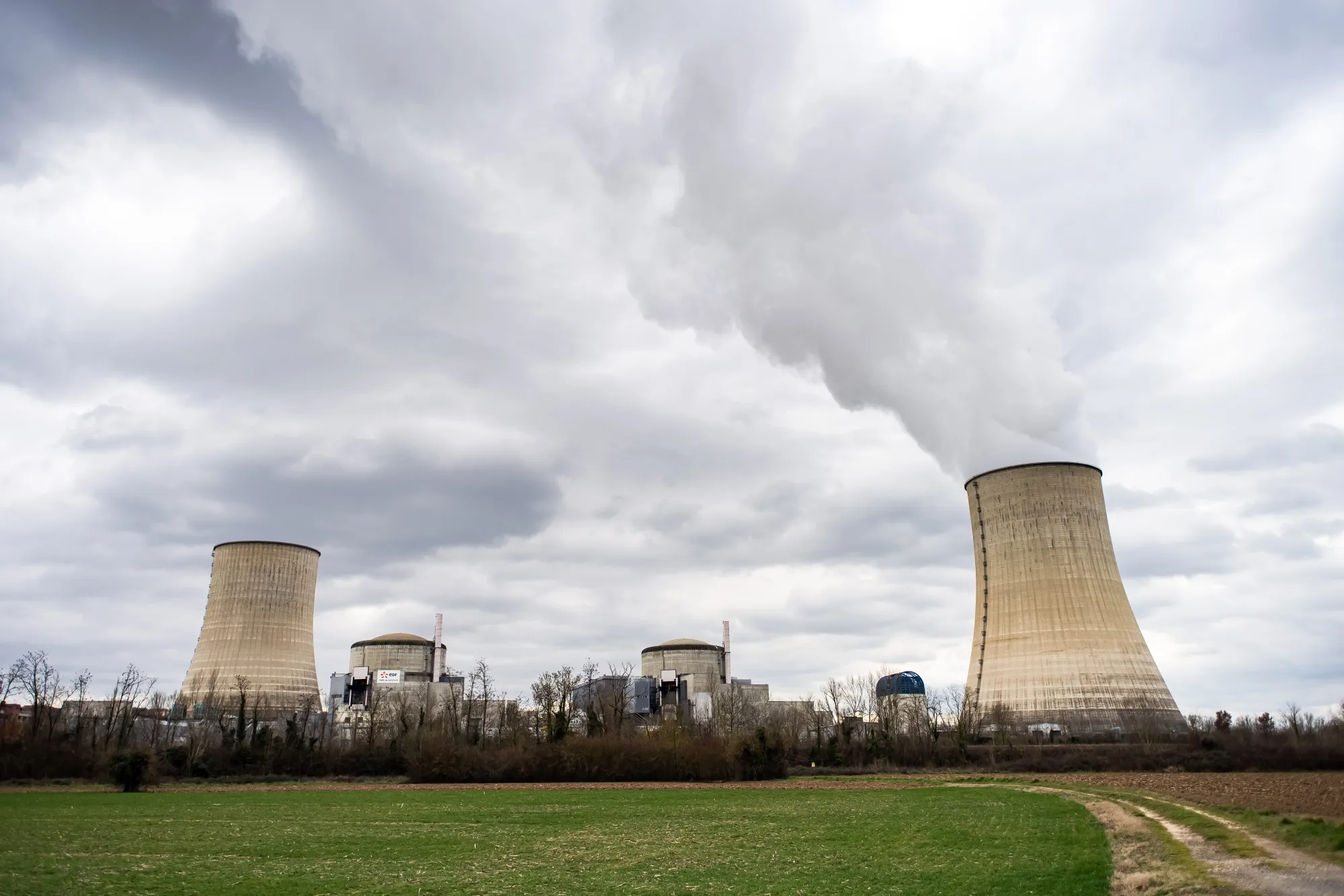 Vapor rises from a cooling tower at the Golfech Nuclear Power Plant, operated by Electricite de France SA (EDF), on the Canal de Golfech in Golfech, France, on Monday, Feb. 27, 2023.&nbsp;
