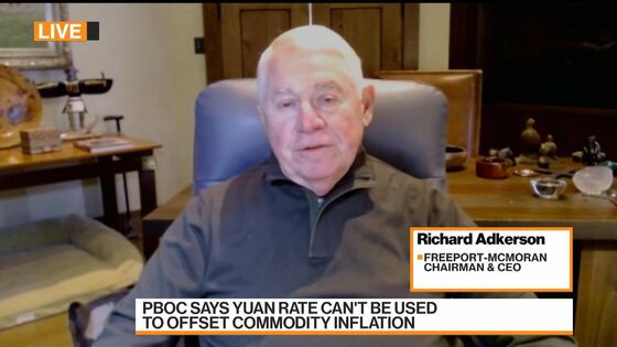 Freeport’s Adkerson Sees Copper Scarcity Trumping Cooling Effort