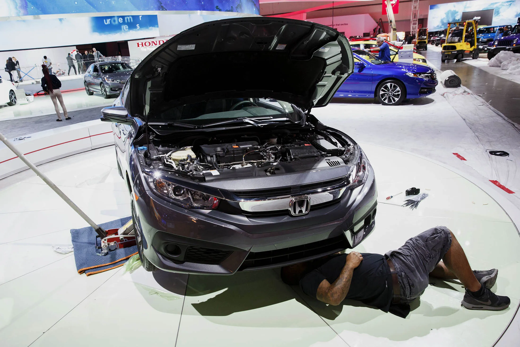The new Honda Civic compact car.
