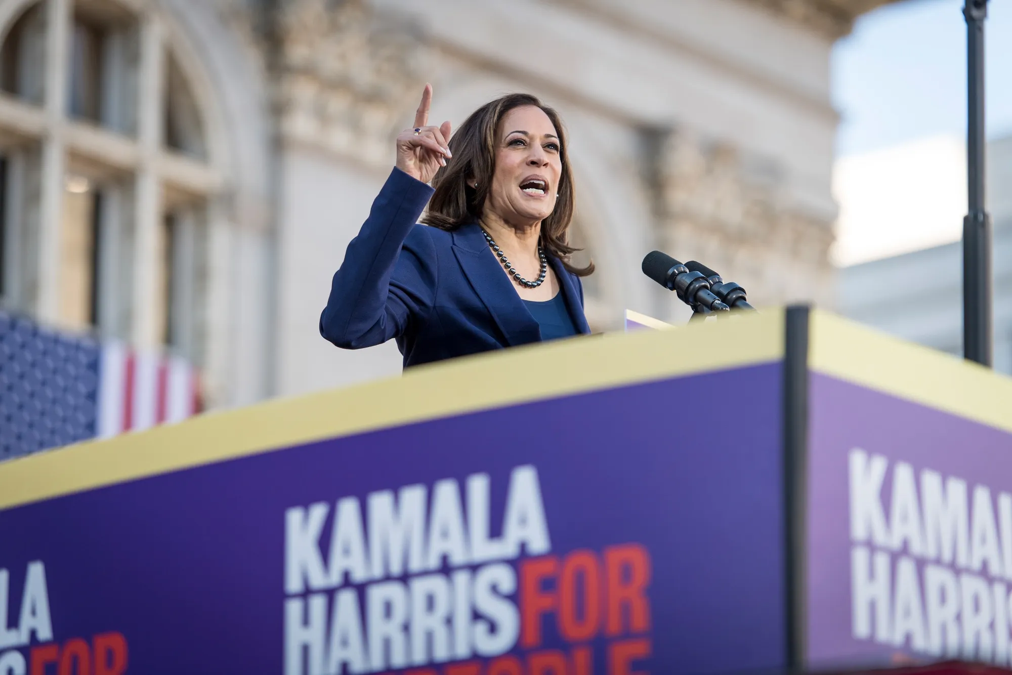 Kamala Harris speaks during an event to launch her presidential campaign in Oakland, Calif. on&nbsp;Jan. 27, 2019.&nbsp;