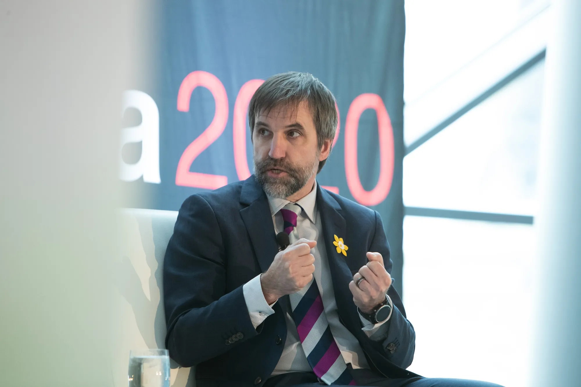 Steven Guilbeault, Canada's then-environment minister, during the Net-Zero Leadership Summit in Ottawa on April 19, 2023.&nbsp;