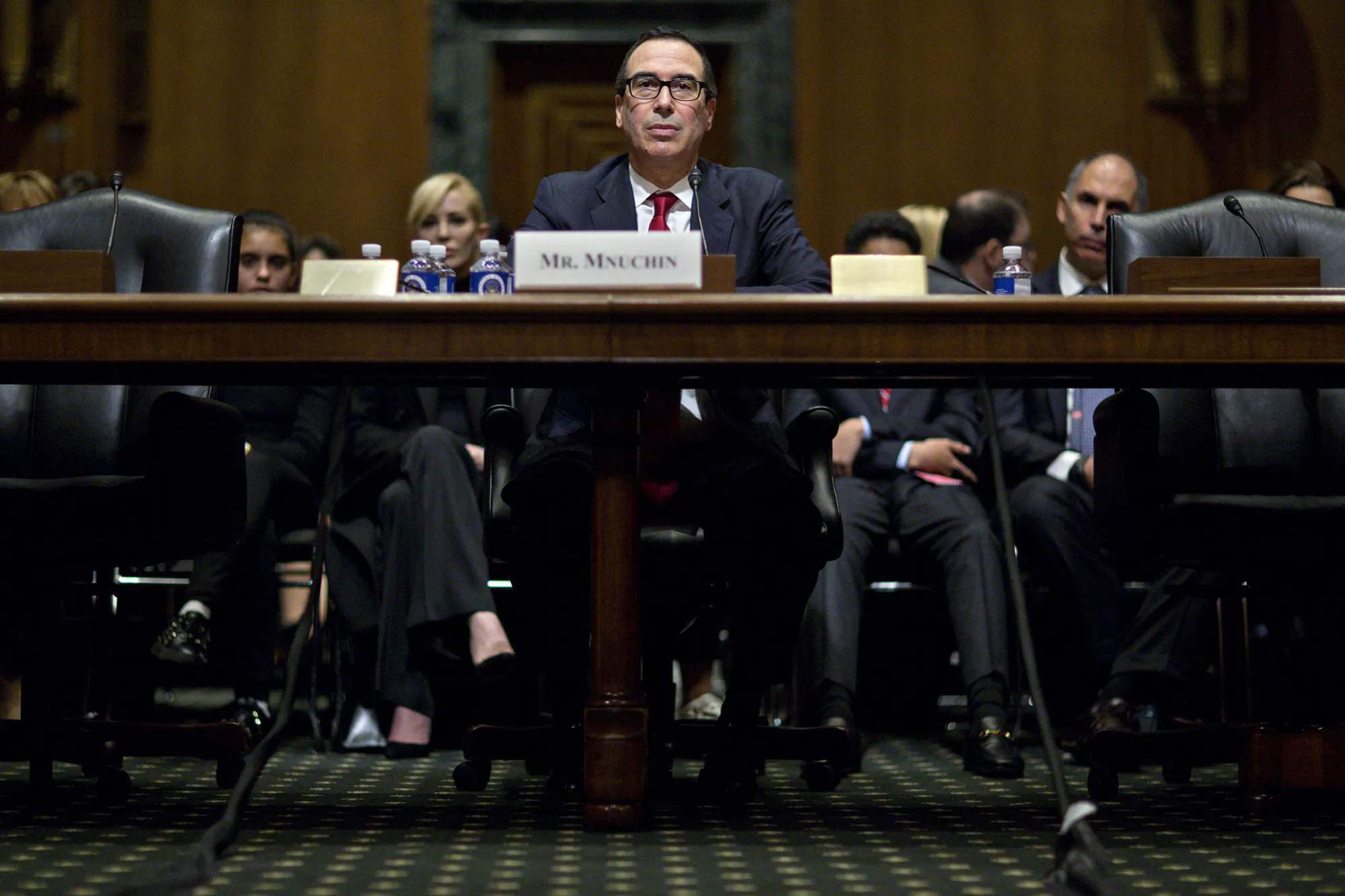 Mnuchin during his confirmation hearing in Washington, D.C., on Jan. 19, 2017.

