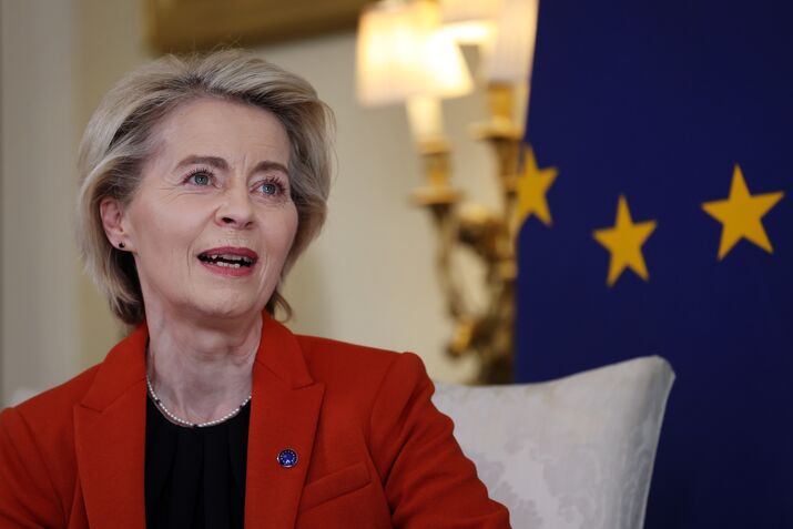 European Commission President Ursula von der Leyen Visits UK Prime Minister Keir Starmer