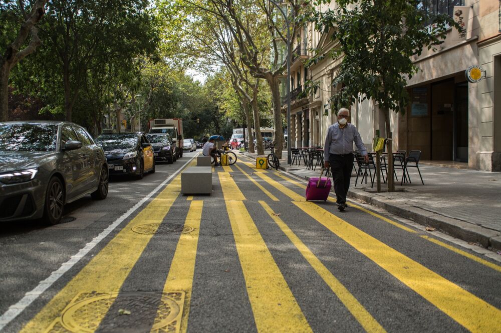 Las áreas peatonales han proliferado alrededor de Barcelona desde 2016. Pero el último plan de “supermanzanas” involucra una mayor parte de la ciudad. 
