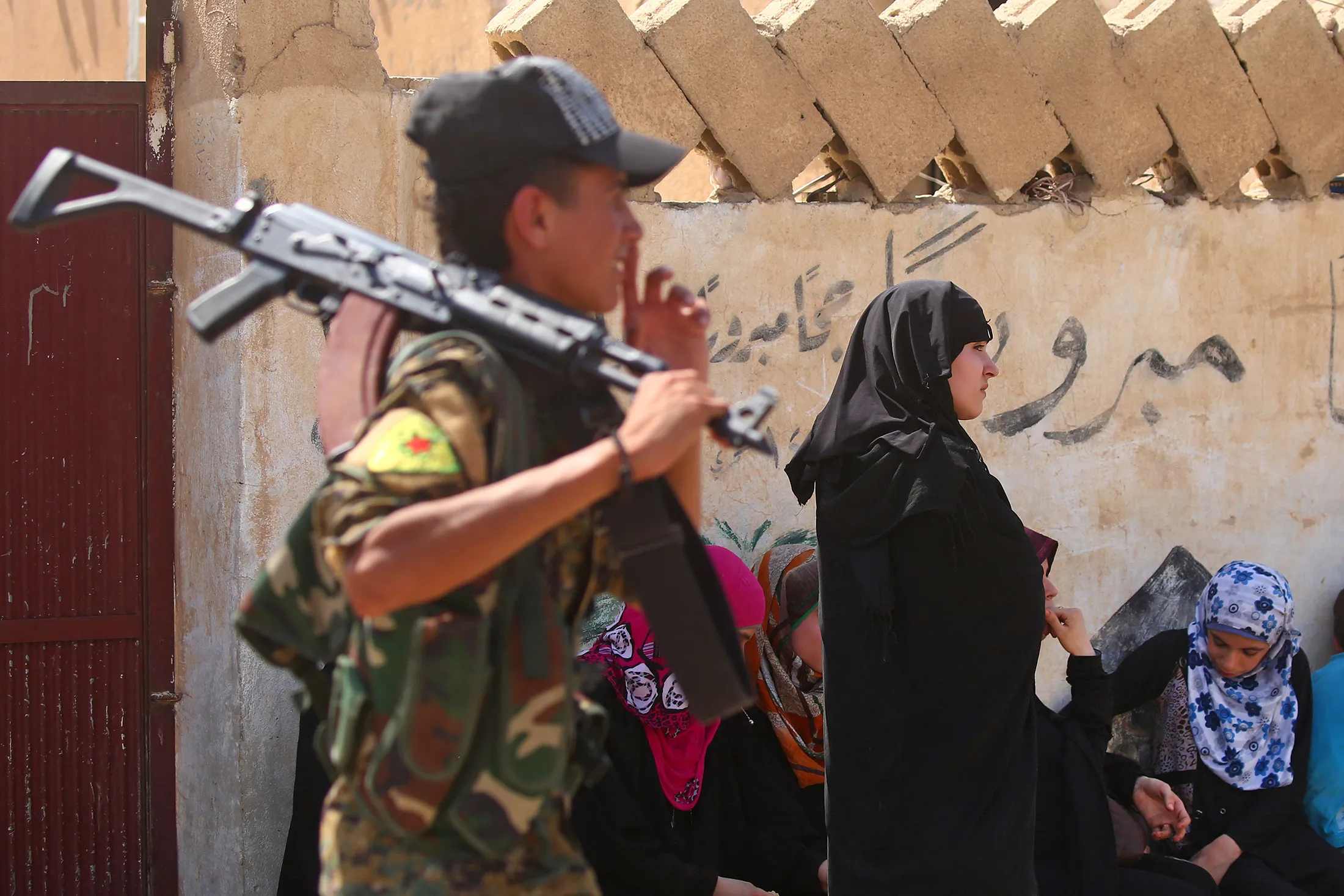 A member of the Kurdish People's Protection Units (YPG) in Syria.