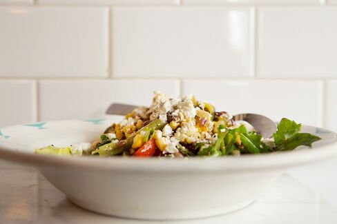 A summery succotash salad with shell beans and corn.
