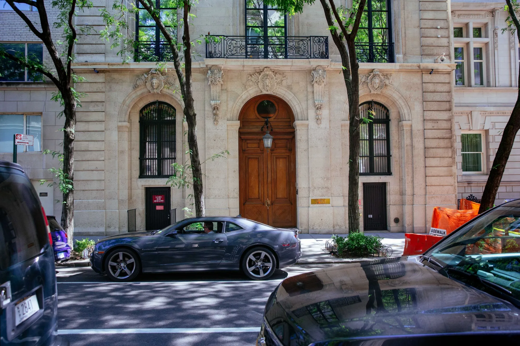 The exterior of what was once Jeffrey Epstein’s Manhattan house