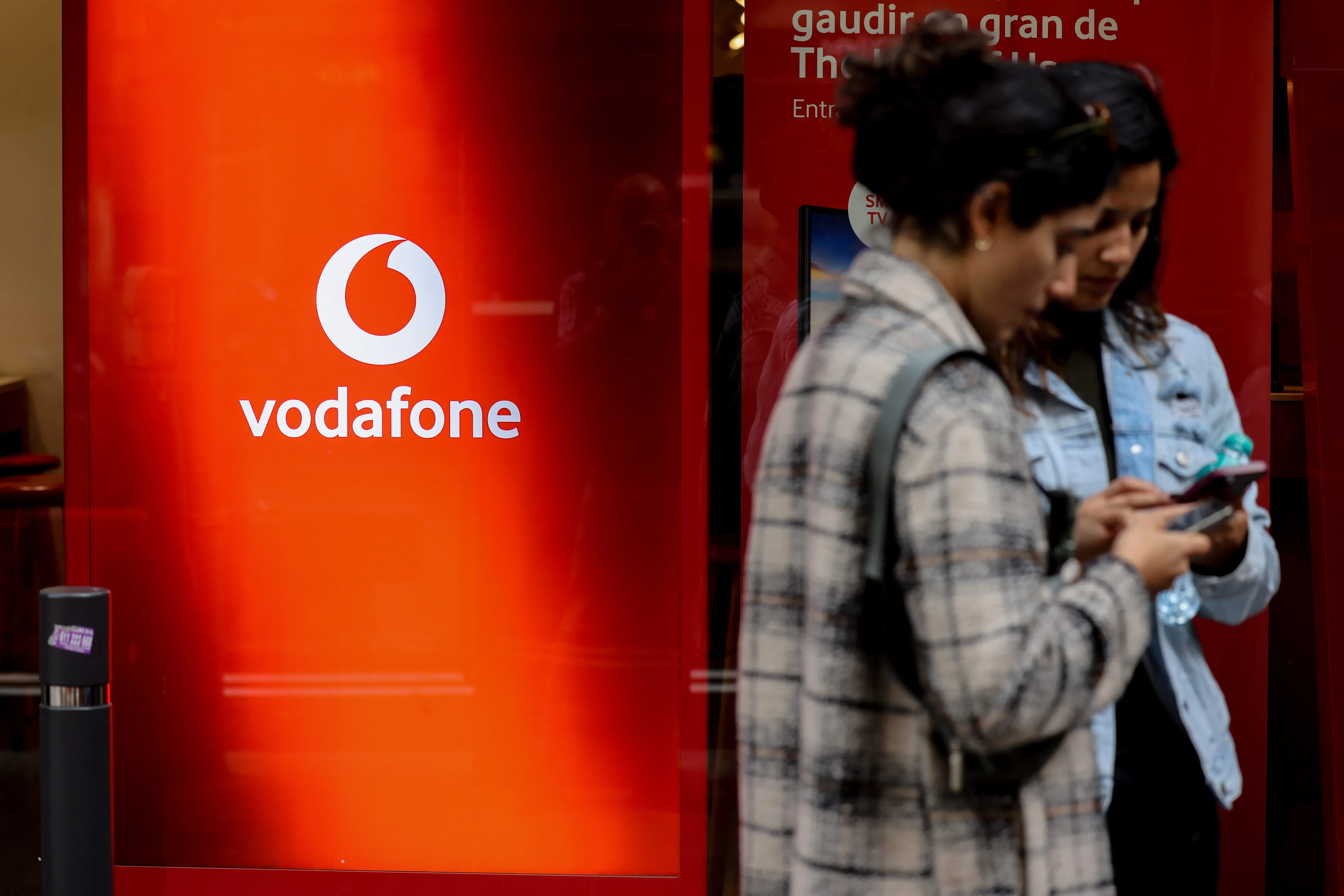 A Vodafone store in Barcelona.