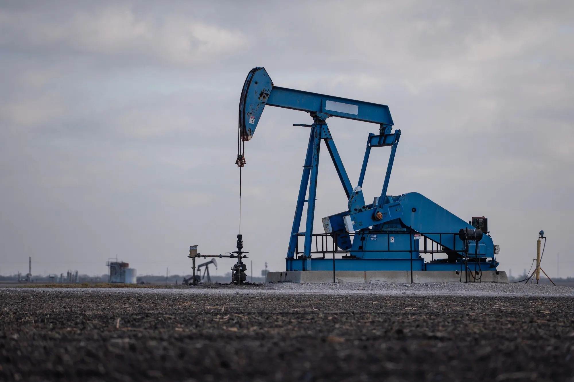 A pumpjack near Driscoll, Texas.