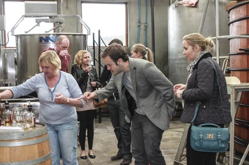 A tasting at the Abhainn Dearg Distillery.