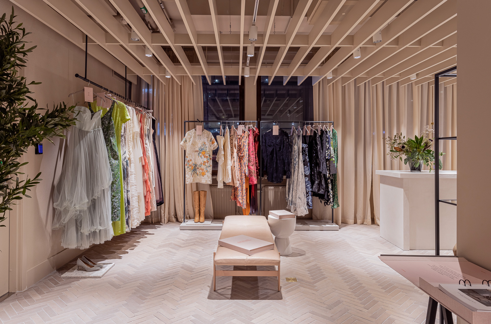 Rental clothing on display at H&M’s flagship store in central Stockholm.