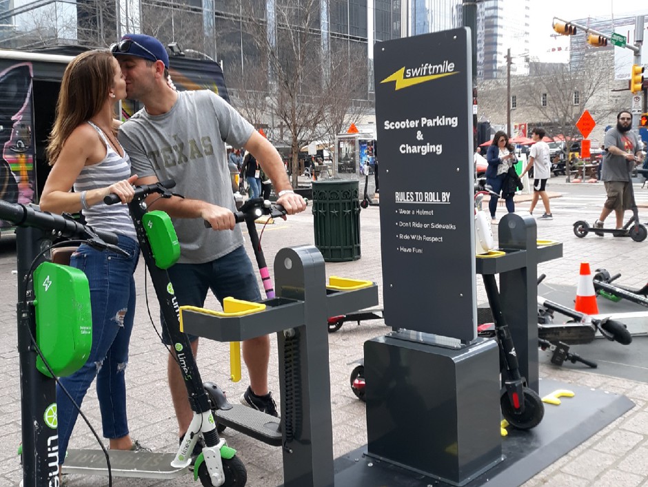 A Fix for Electric Scooter Sidewalk Chaos: Solar - Bloomberg