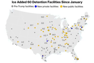 Trump Administration Adds 60 Facilities for Detained Migrants
