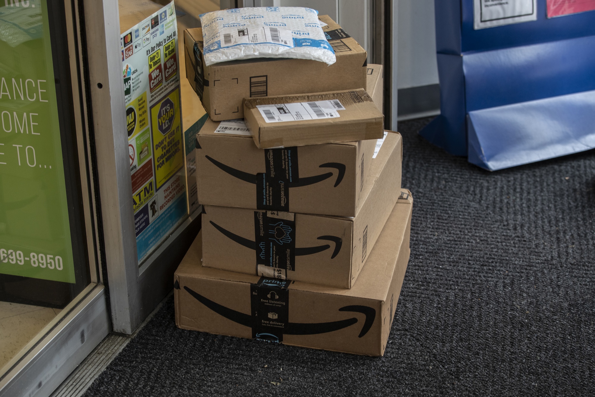 Recyclable packaging from vendors like Amazon Inc. can’t be collected quickly enough, which is pushing up costs.