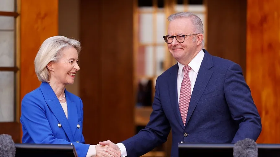 Watch EU, Australia Agree Trade Deal, Sign Defense and Security ...