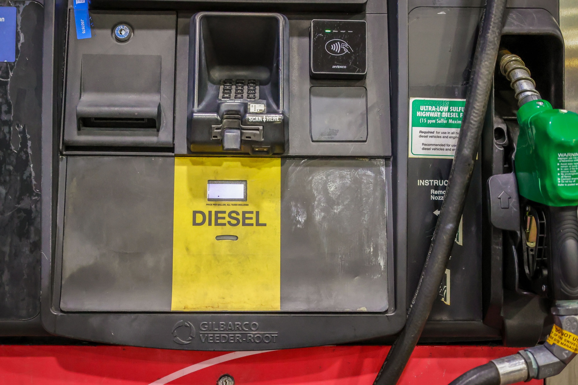 A diesel fuel pump at a Speedway gas station in Miami Beach, Florida, US, on Thursday, Sept. 3, 2026. Gasoline prices were at an average of $4.14 per gallon as of Wednesday, already the highest price ever for September, and well above the $3.80 per gallon drivers paid on July 4, the peak of the summer driving season.