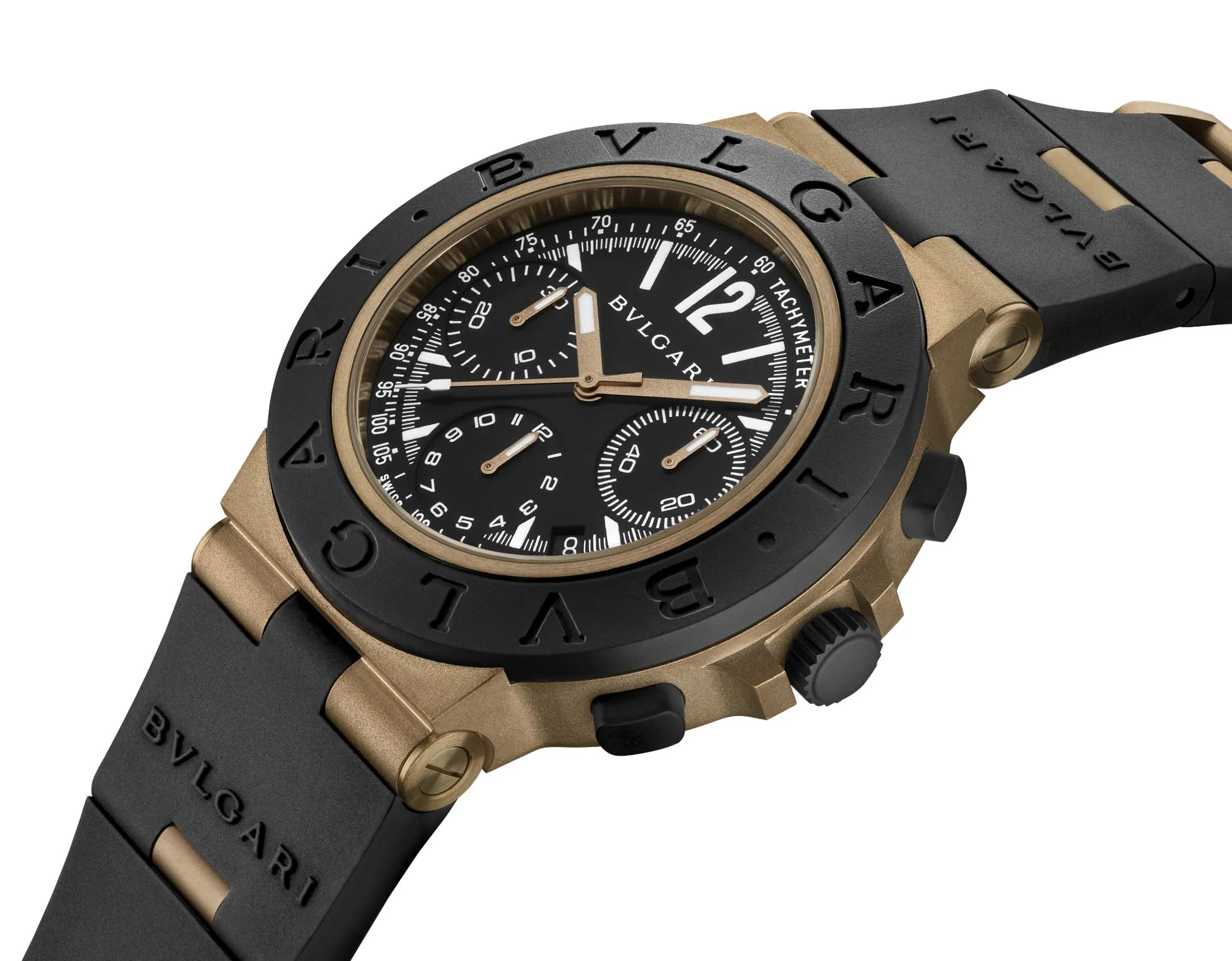 The Bulgari Bronzo chronograph.