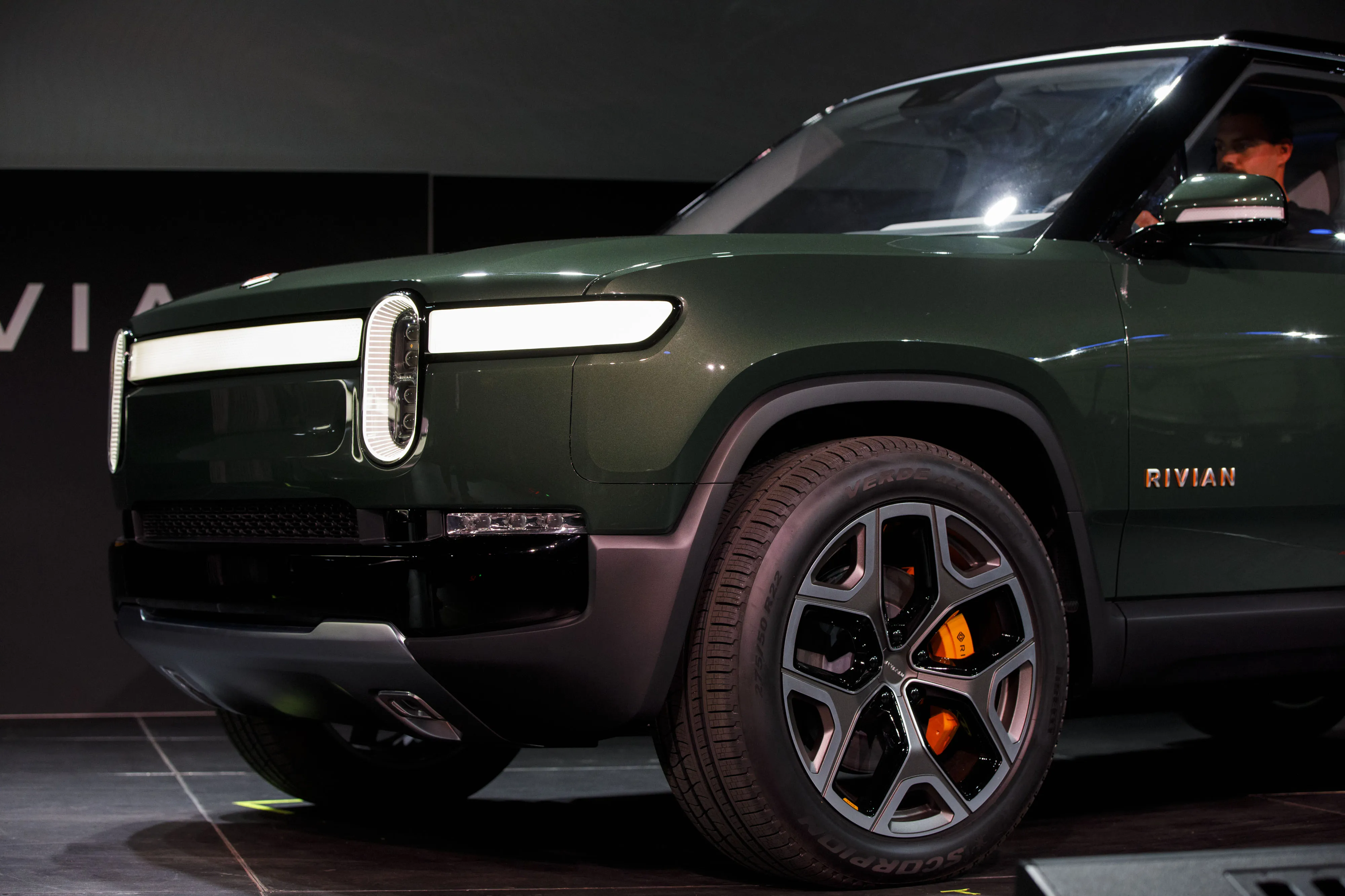 The Rivian Automotive Inc. R1S electric sports utility vehicle (SUV).