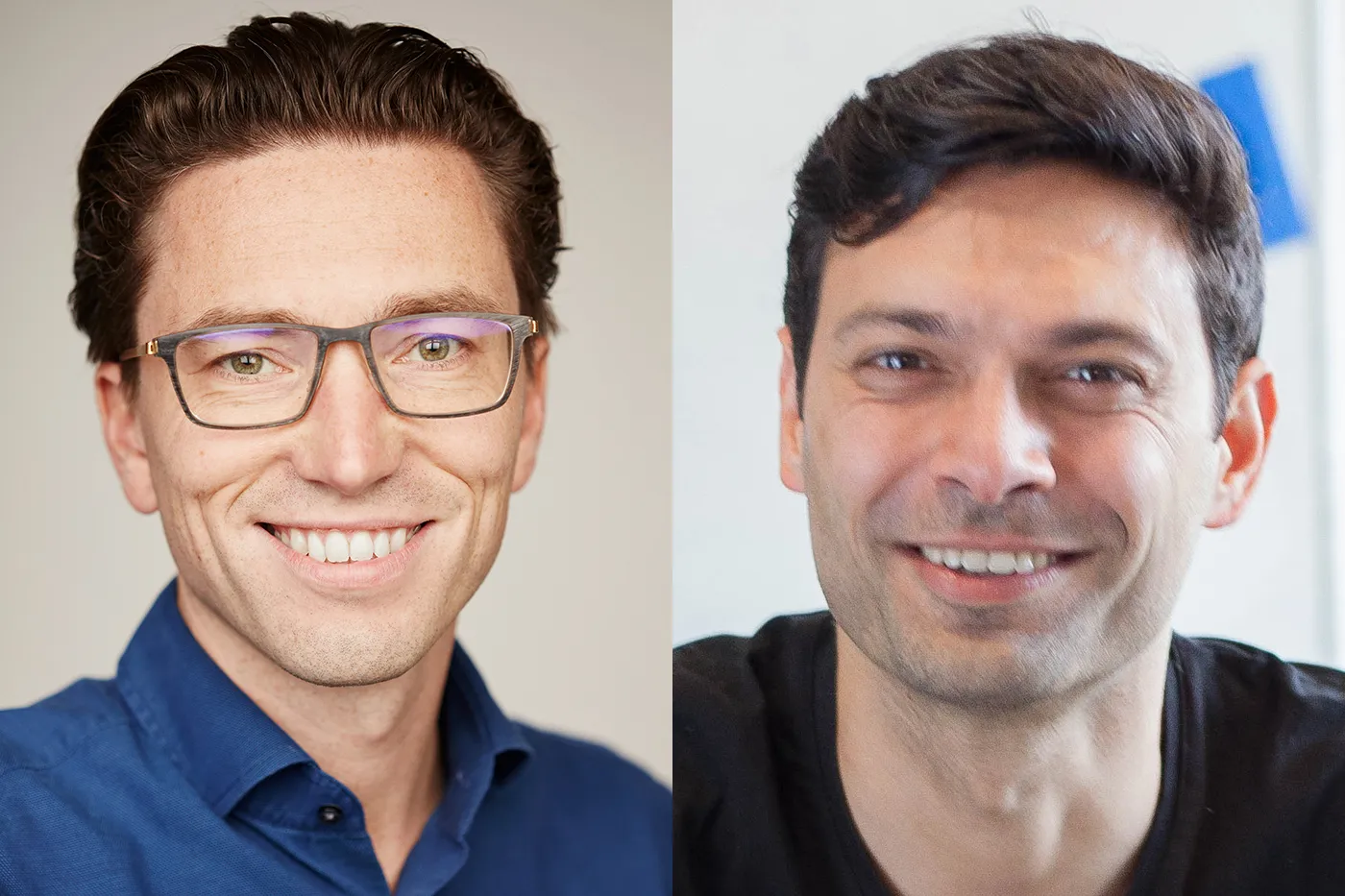 Jonas Dhaenens, left, and&nbsp;Ali Niknam, Team.blue’s founder and co-founder, will remain as cornerstone investors.