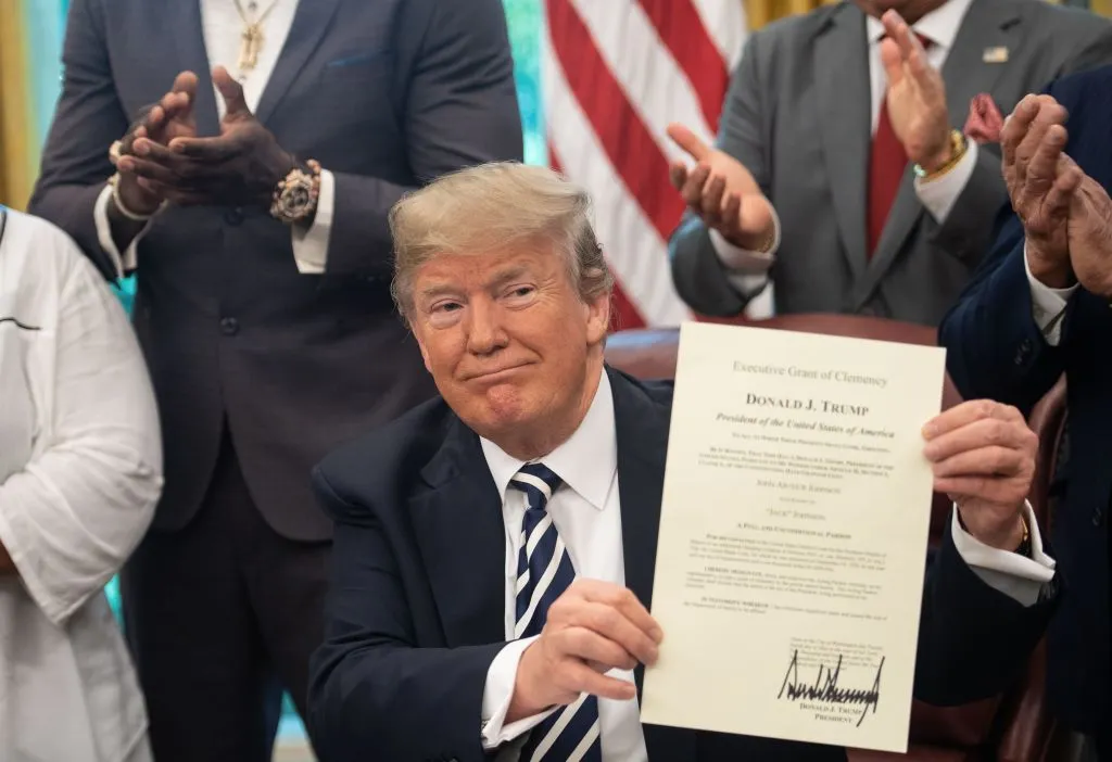 Not shy about pardons.