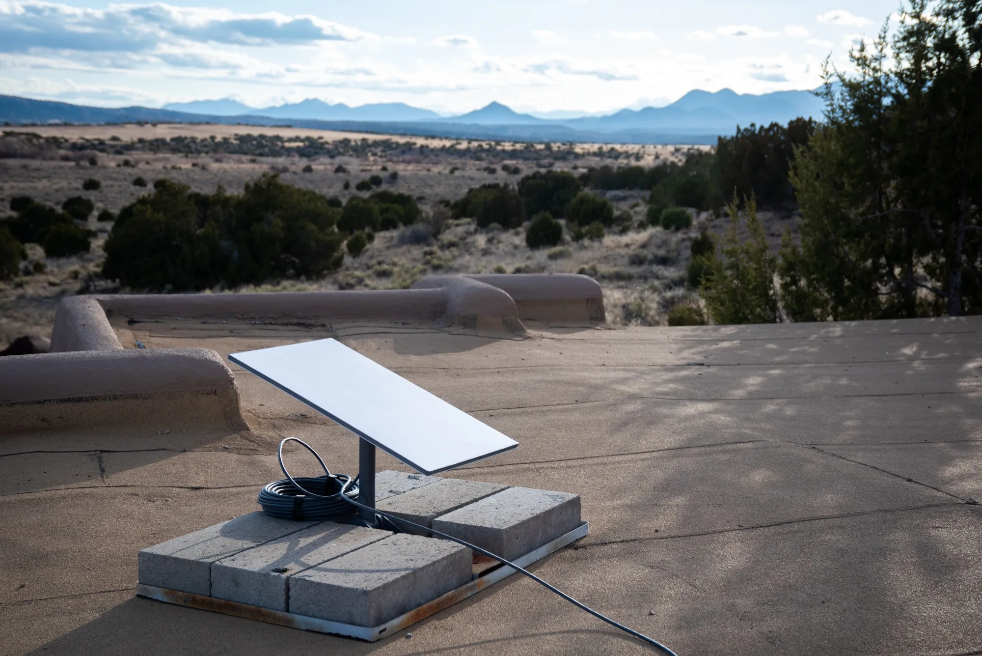 A Starlink satellite terminal.