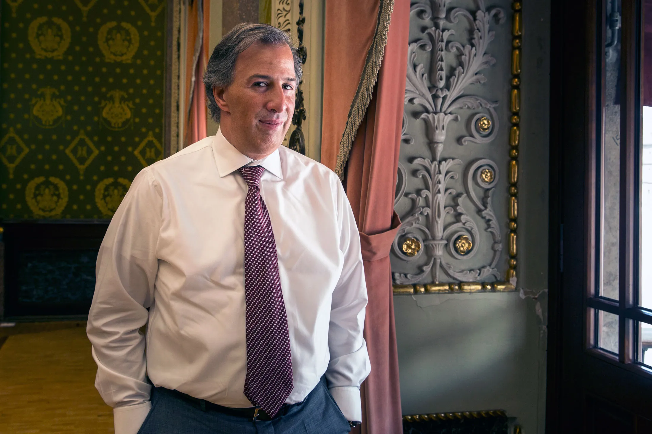 Jose Antonio Meade stands for a photograph at the National Palace in Mexico City on June 21.
