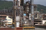 An oil refinery in Mumbai. 