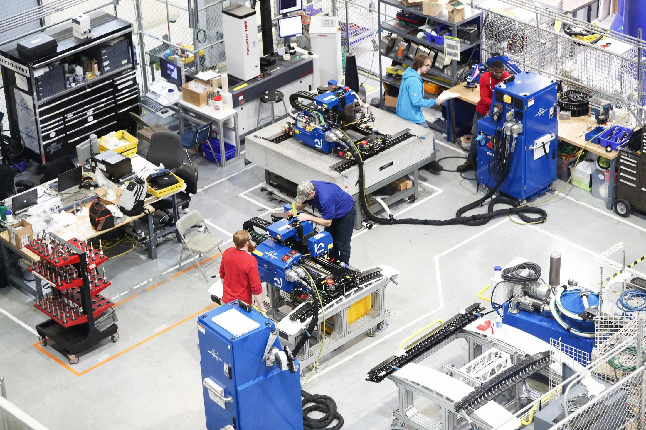 Inside a Boeing factory in North Charleston, S.C.