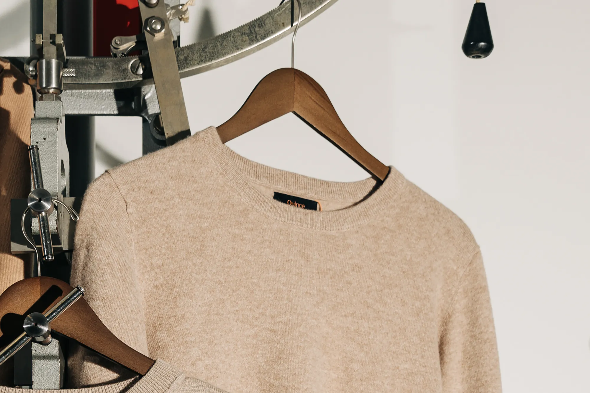 A Quince cashmere sweater in New York.