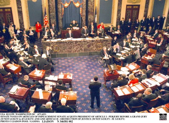 Clinton impeachment trial, 1999.
