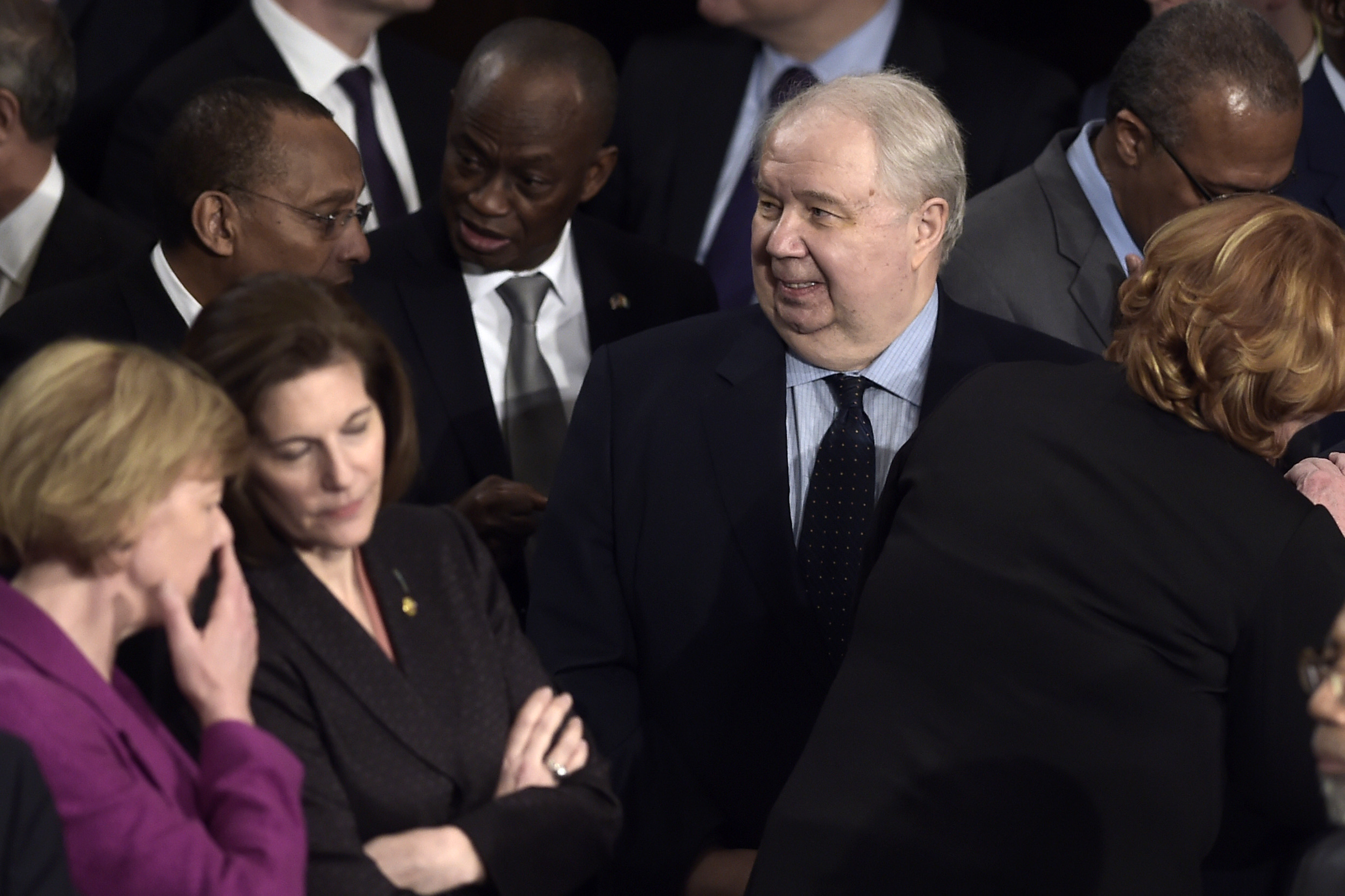 Spotted: Sergey Kislyak at the biggest event in Washington this week.
