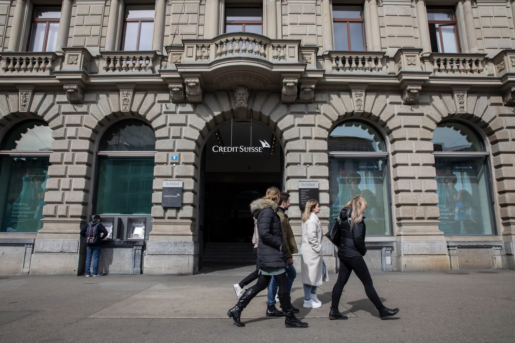 The Credit Suisse headquarters in Zurich.