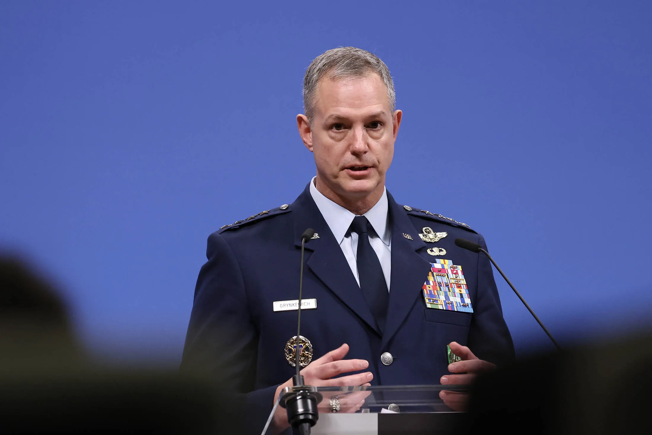 Supreme Allied Commander Europe&nbsp;Alexus Grynkewich&nbsp;at the NATO headquarters in Brussels on&nbsp;on May 19.