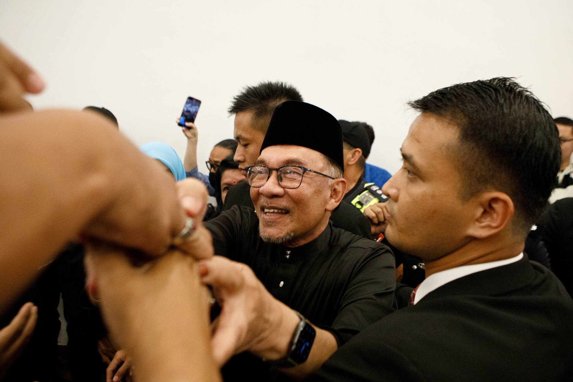Anwar Ibrahim&nbsp;during a news conference in Cheras, Selangor, Malaysia, on Nov. 24.