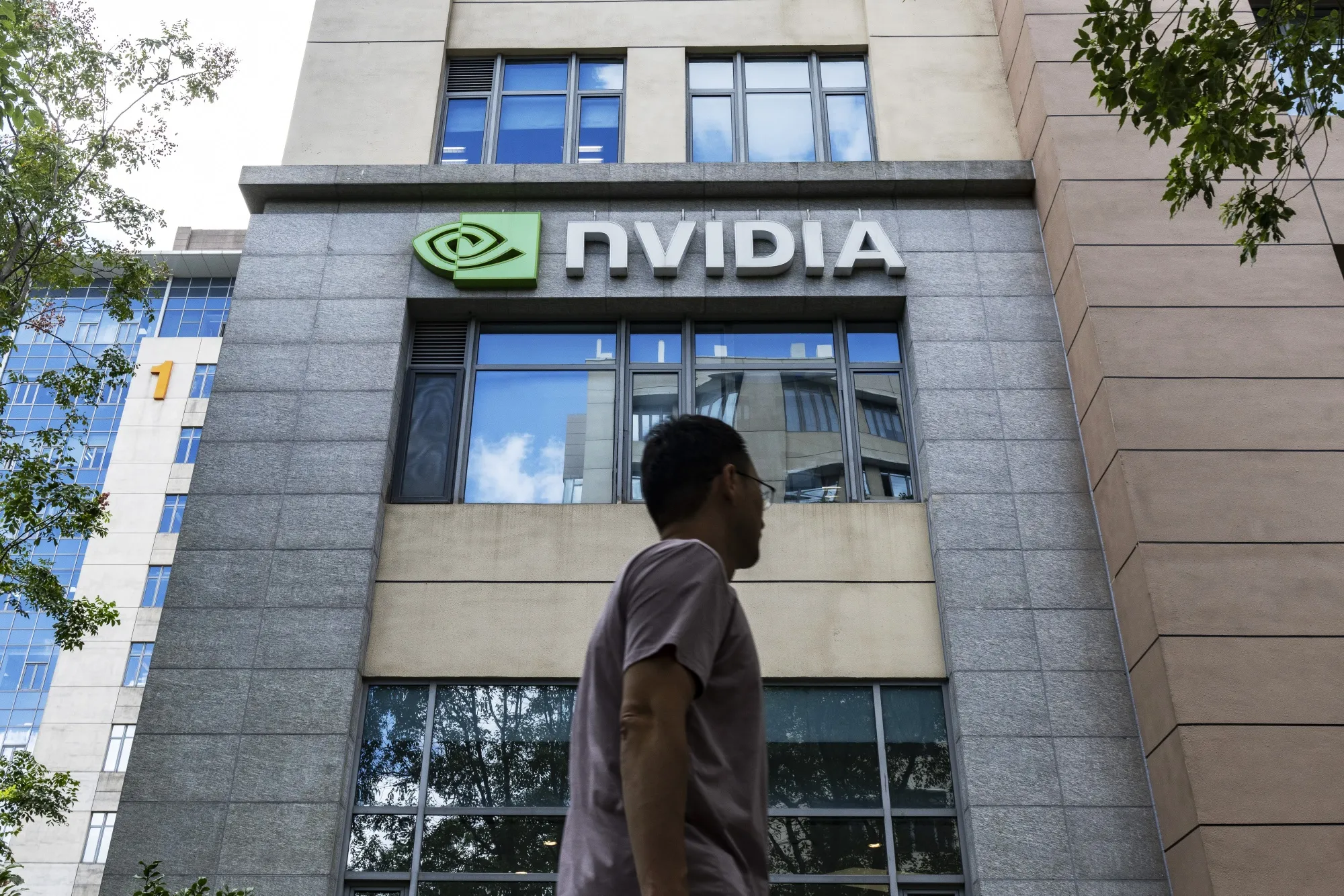 Nvidia Corp.'s offices in Shanghai.