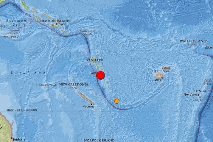 Hazardous Tsunami Waves Possible After Vanuatu Quake
