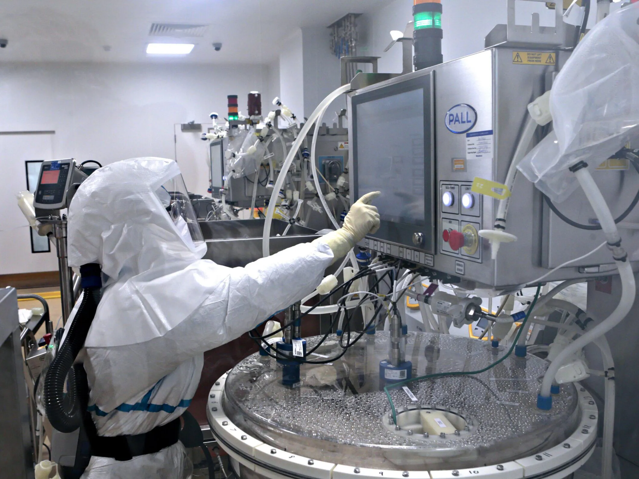 Valneva Covid-19 vaccine manufacture.