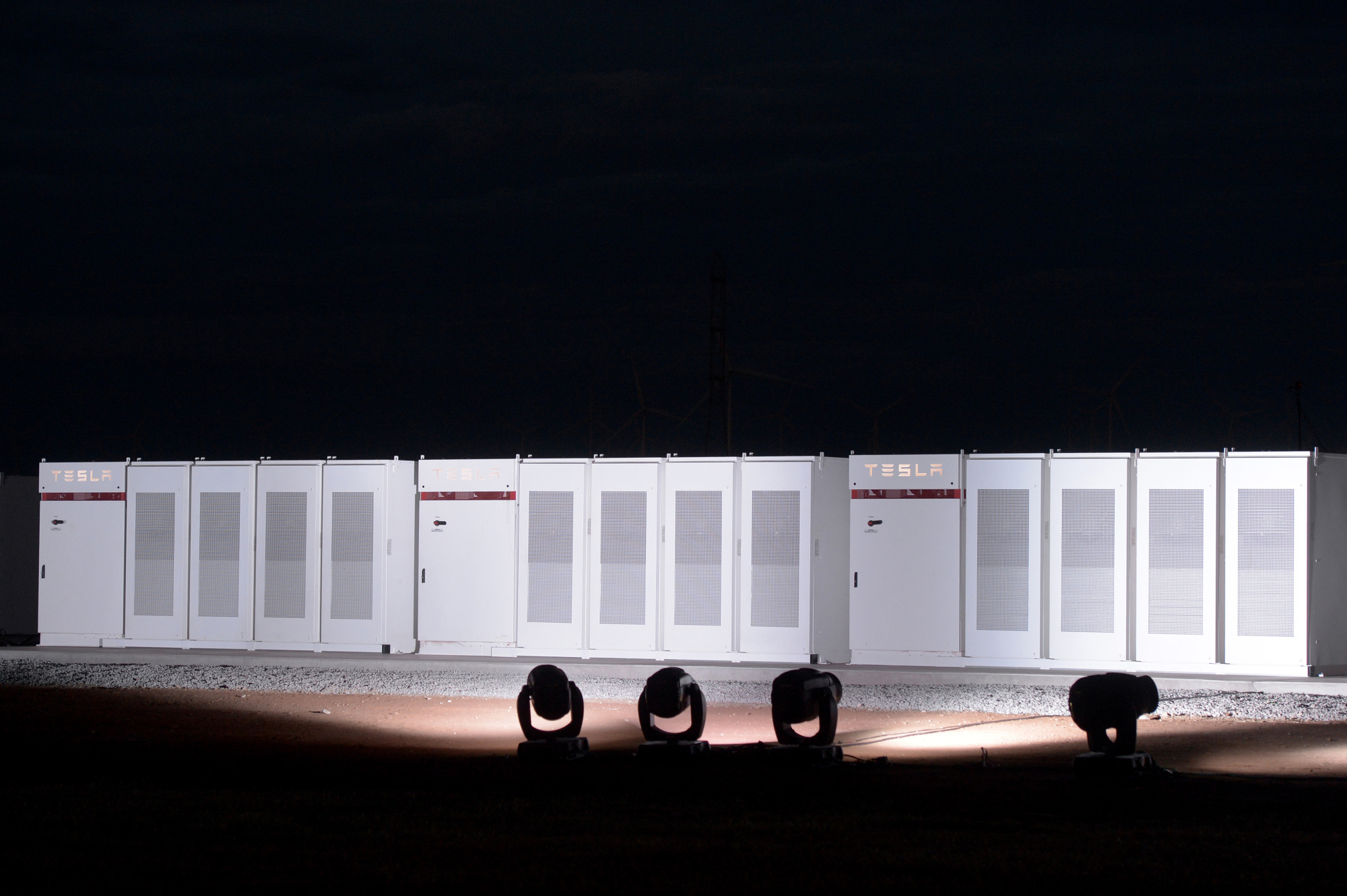 Tesla CEO Elon Musk Attends Powerpack Project Event at the Hornsdale Windfarm