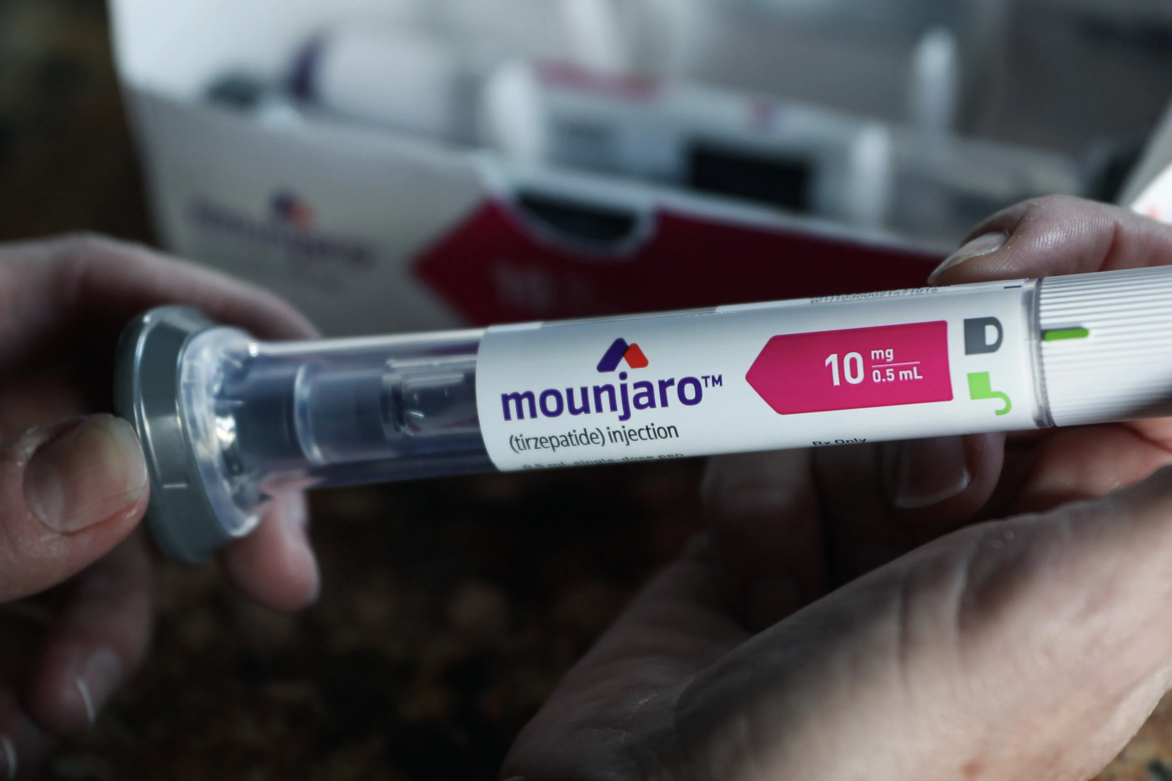 A Mounjaro injectible pen.